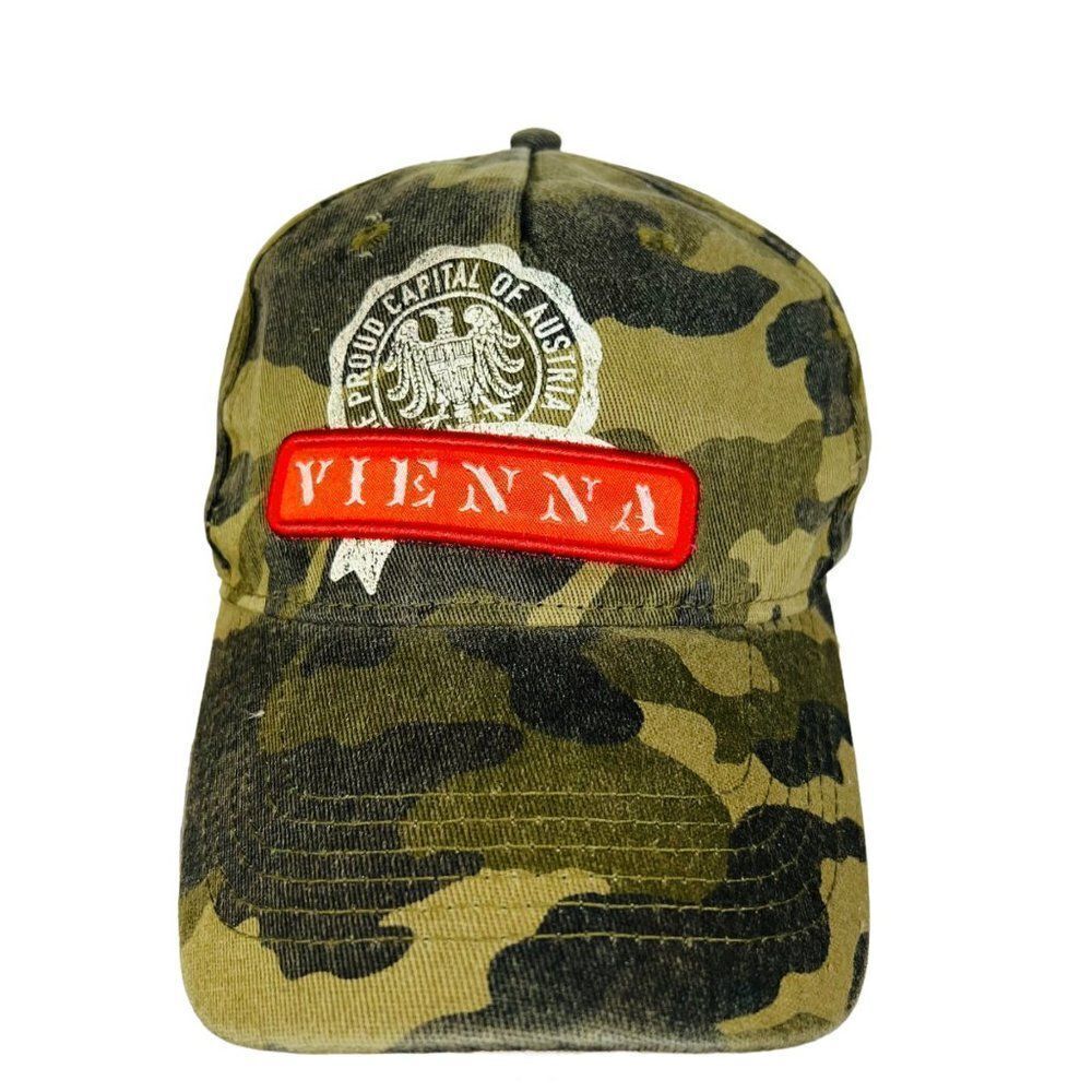 Fox Originals The Proud Capital of Austria Vienna Camo Hat Adjustable NWT‎